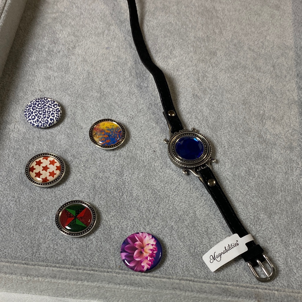 Magnabilities Bracelet Or Choker With Interchangeable Magnetic Charms